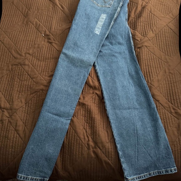 Wrangler Women's Straight Leg Blue Jeans - Picture 1 of 3